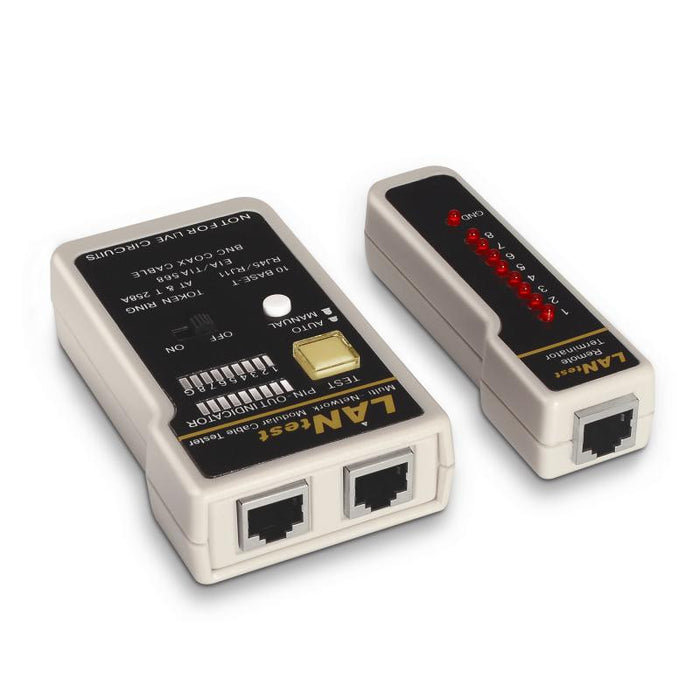 Testeador cables RJ11 / RJ12 / RJ45 y Coaxial
