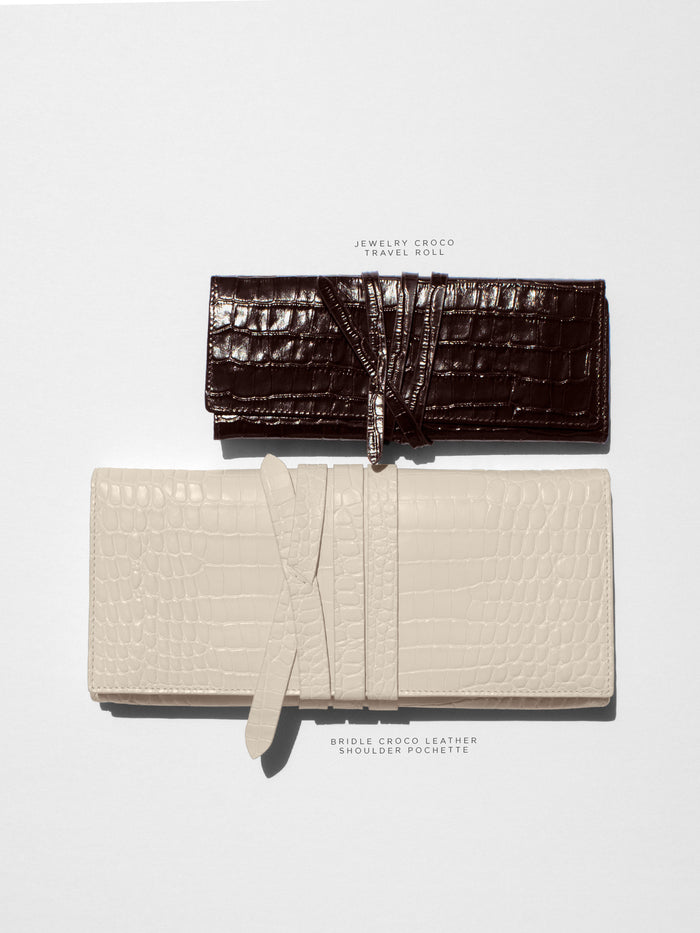 The Jewelry Croco Travel Roll