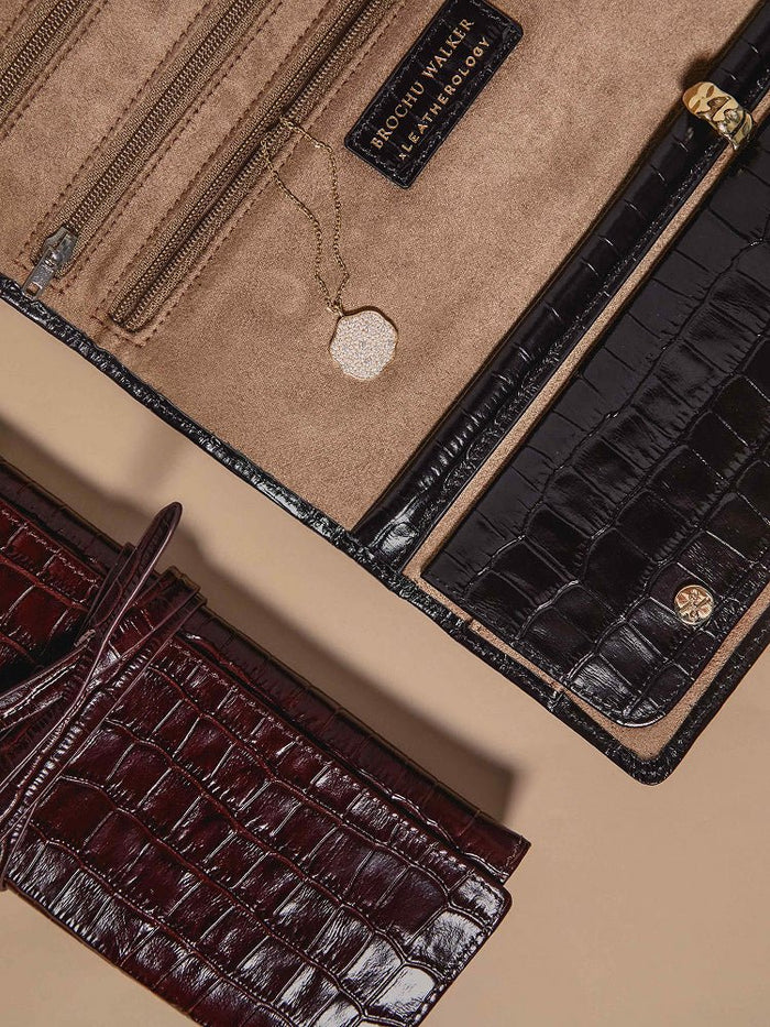 The Jewelry Croco Travel Roll