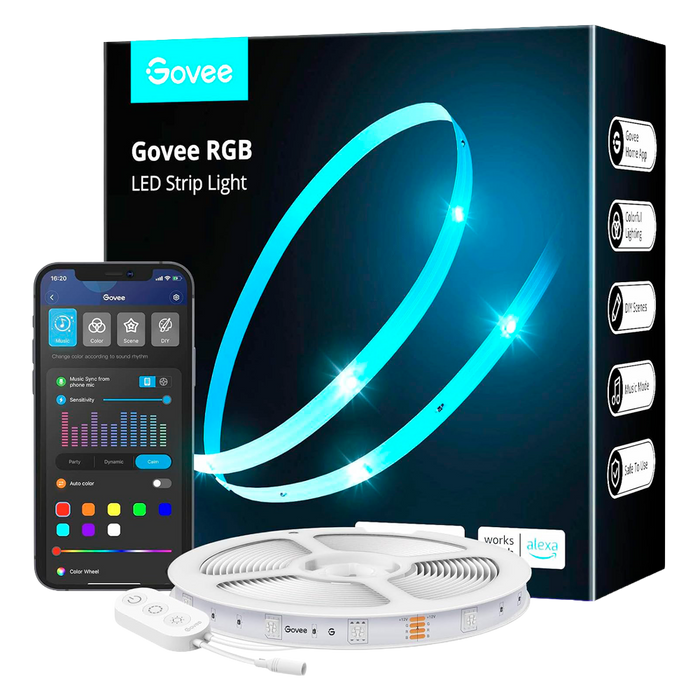 Tira LED Govee 5m RGB Wi-Fi | App y modos música