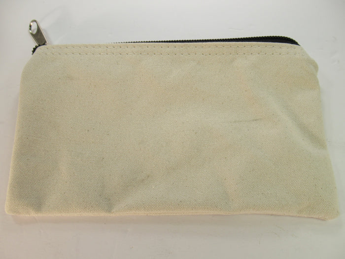 Tool bag canvas heavy duty zipper USA Made pouch motorcycle auto 10" x 6"