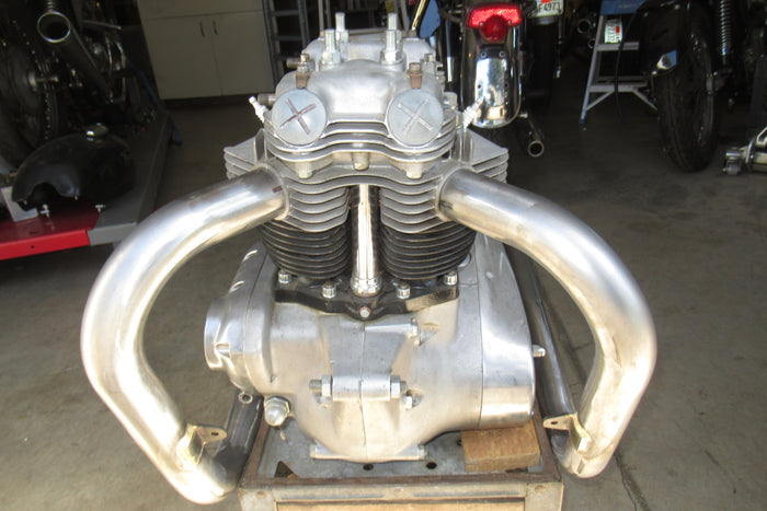 Triumph 650 750 drag pipes 1 3/4" exhaust headers bare steel pipe set T120 TR6