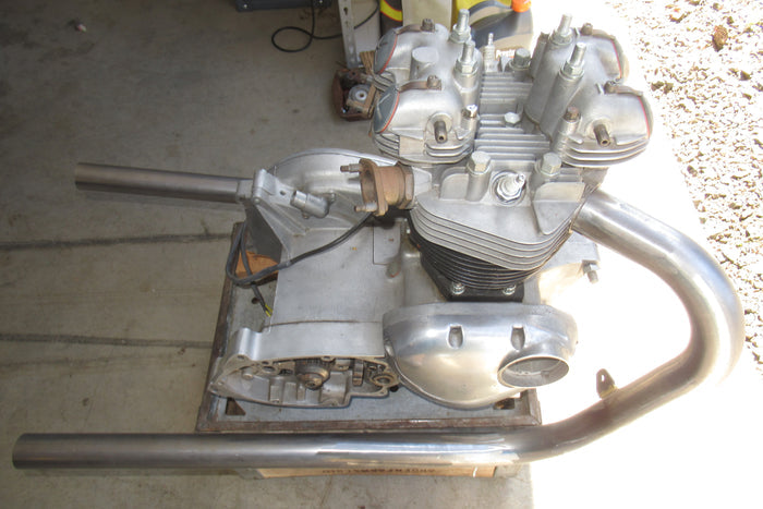 Triumph 650 750 drag pipes 1 3/4" exhaust headers bare steel pipe set T120 TR6