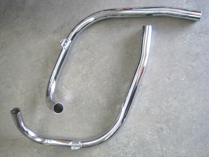 Triumph 750 twin pipes Exhaust Pipe Set 71-3755 71-3758 1973-79 T140 TR7 UK Made