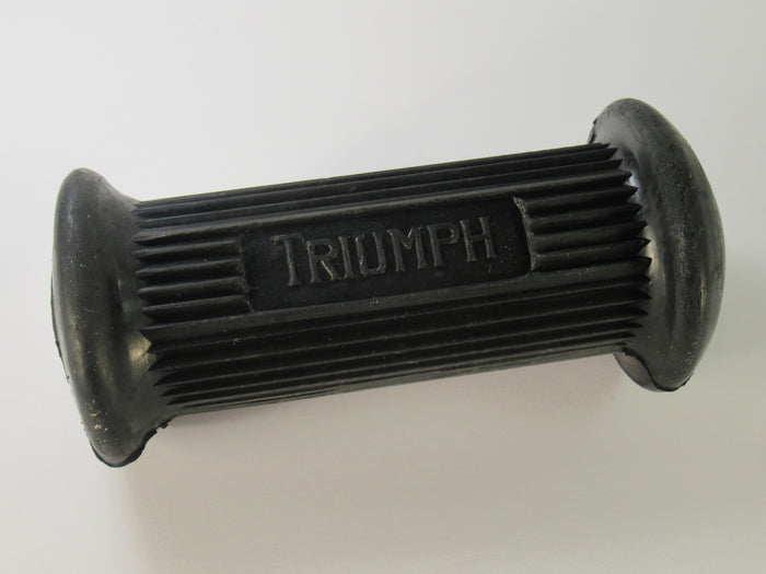 Triumph footrest rubber Rider front NF704 with BLOCK LETTER logo 82-9279