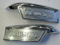Triumph gas tank badge set 82-9700/1 1969 70 71 72 73 74 75 76 77 78 79