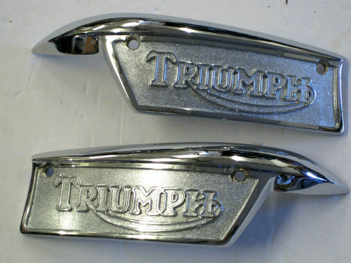Triumph gas tank badge set 82-9700/1 1969 70 71 72 73 74 75 76 77 78 79