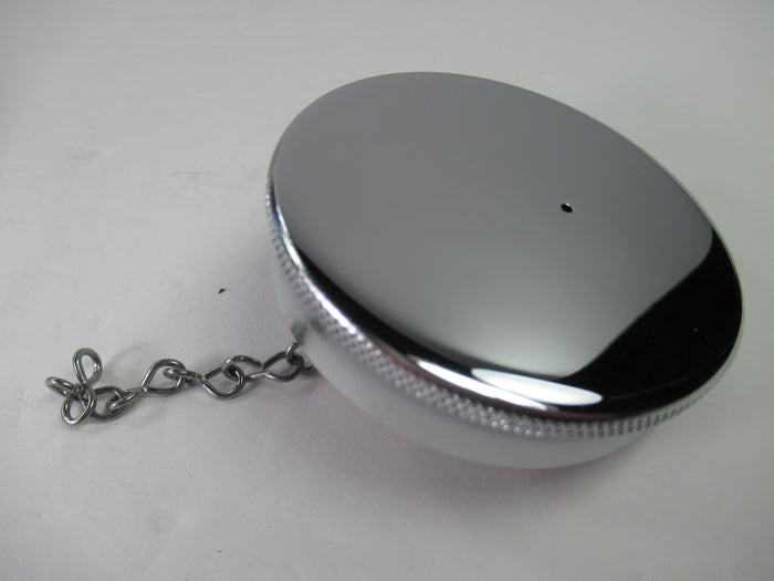 Triumph gas tank cap chrome flat top with safety chain Ceandess UK 82-3219