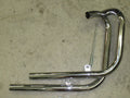 Triumph header pipe set Unit 500 custom side pipes T100