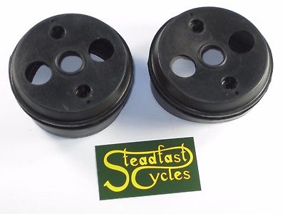 TRIUMPH Rubber speedo cup set tach boot cover Smiths boots gage cups 60-2600 T140