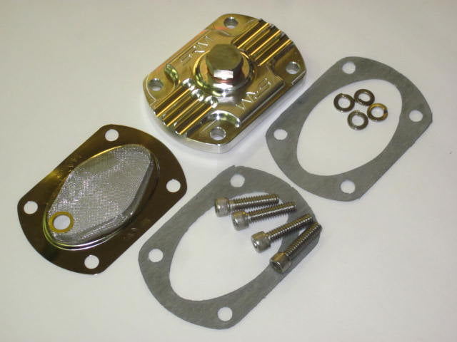 Triumph SRM pre-unit Finned sump plate w drain plug machined aluminum 70-0486