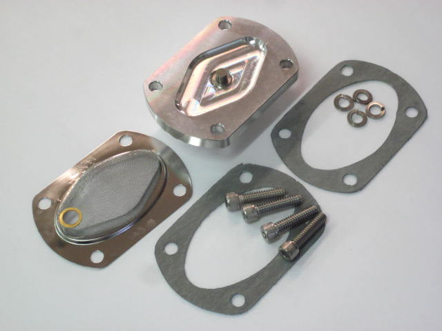 Triumph SRM pre-unit Finned sump plate w drain plug machined aluminum 70-0486