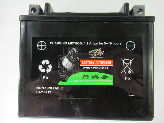 Triumph T100 Bonneville Battery Interstate Batteries YTX12 12V 10Ah 180CCA 01-13