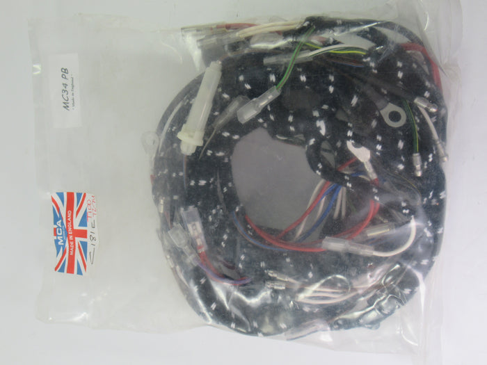 Triumph T100 Wire Harness cloth covered OEM Made in England 1972 1973 1974
