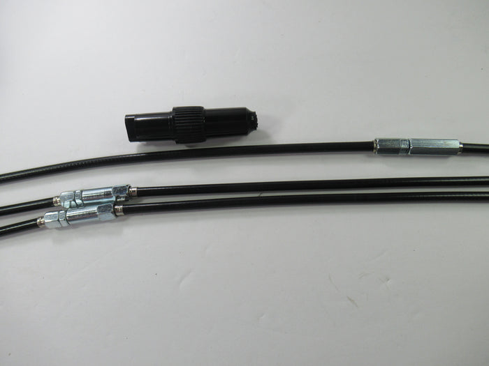 Triumph T120 AIR cable set 38" 2 to 1 choke cable set upper handlebar mount