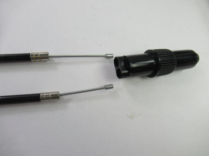 Triumph T120 AIR cable set 38" 2 to 1 choke cable set upper handlebar mount