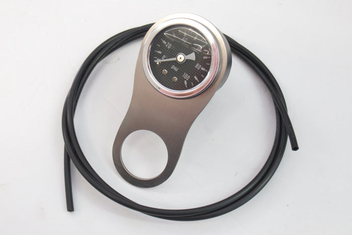 Triumph T120 T140 T150 oil pressure gauge side handlebar mount Stainless Steel
