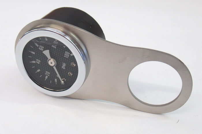 Triumph T120 T140 T150 oil pressure gauge side handlebar mount Stainless Steel