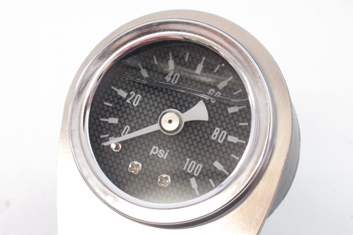 Triumph T120 T140 T150 oil pressure gauge side handlebar mount Stainless Steel