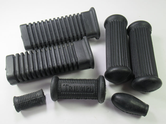 Triumph T140 Rubber set shifter kick start footrest rubbers shift kick foot rest