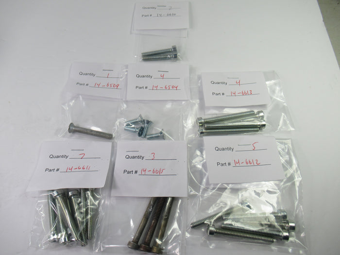Triumph T150 Engine Posi-drive screw set 1969 to 74 Trident Triple Phillips cheese head