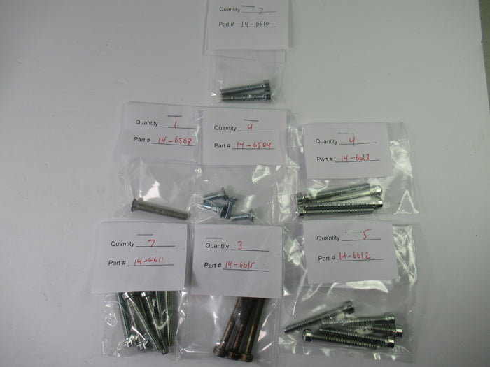 Triumph T150 Engine Posi-drive screw set 1969 to 74 Trident Triple Phillips cheese head