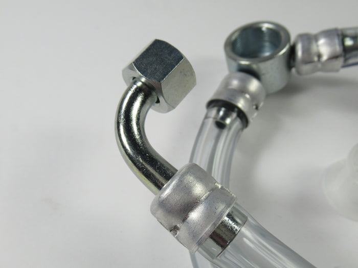 Triumph TR6 650 T100 500 single carb Amal fuel line gas tube set assembly F9271 clear