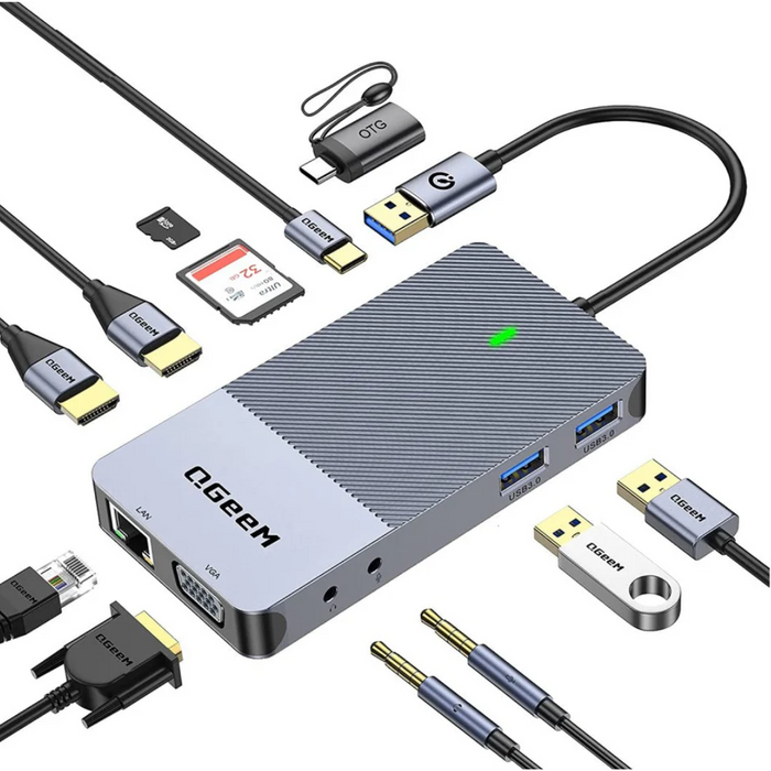 USB 3.0 Triple Display Docking Station