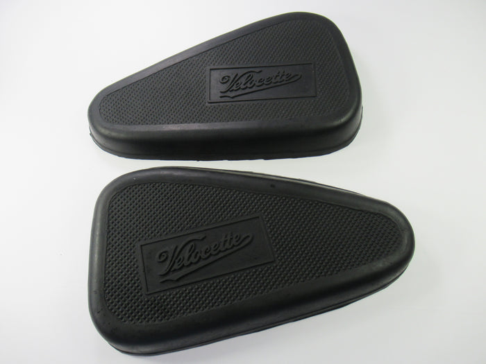 Velocette gas tank kneepads  kneegrip knee grip set left right