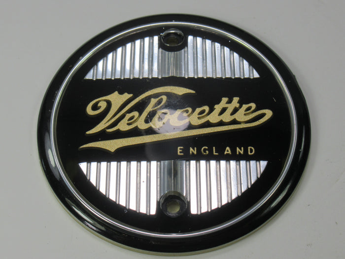Velocette tank badge round badge plastic Venom Made in England