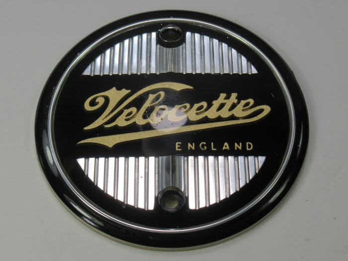 Velocette tank badge round badge plastic Venom Made in England