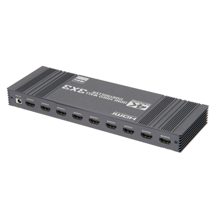 VideoWall 3x3 4K@30Hz | HDMI / USB-C / DVI - RS232 - HDCP1.4