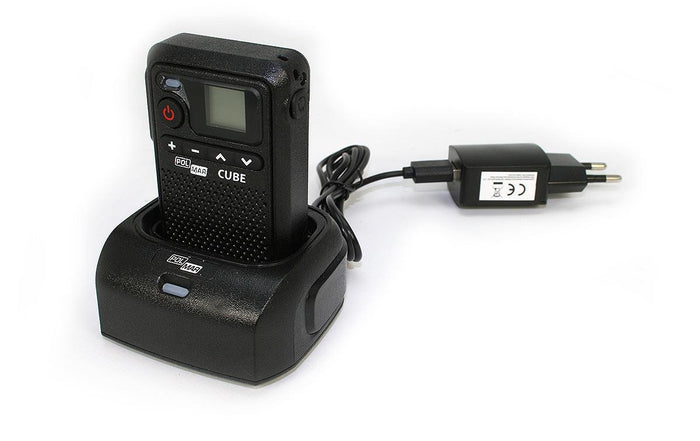 Walkie talkie PMR446 Polmar Cube de uso libre con pinganillo