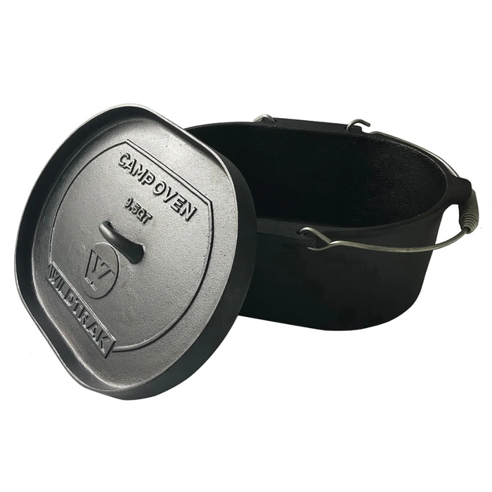 WILDTRAK CAMP OVEN CAST IRON OVAL 9.5 QUART