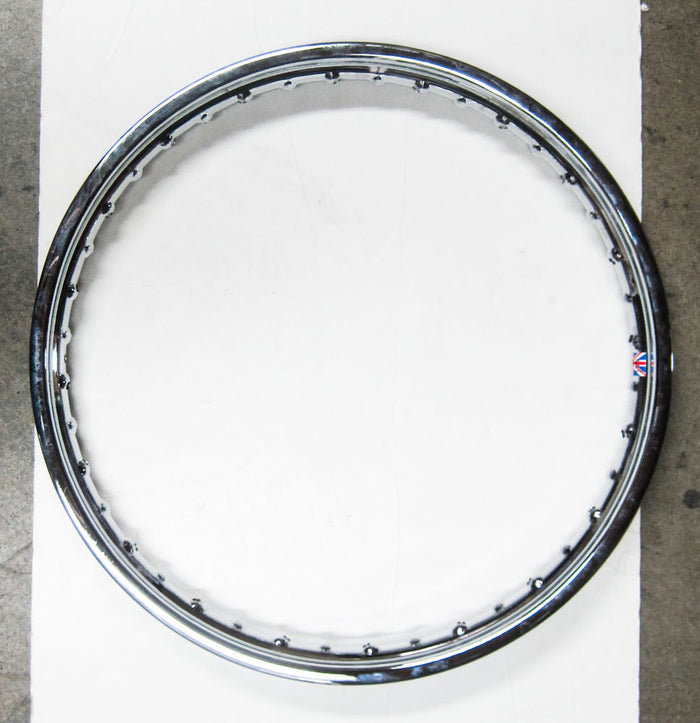 WM2 x 19 Norton Commando Wheel Chrome Drum Front or Rear GWC Brand Made in UK