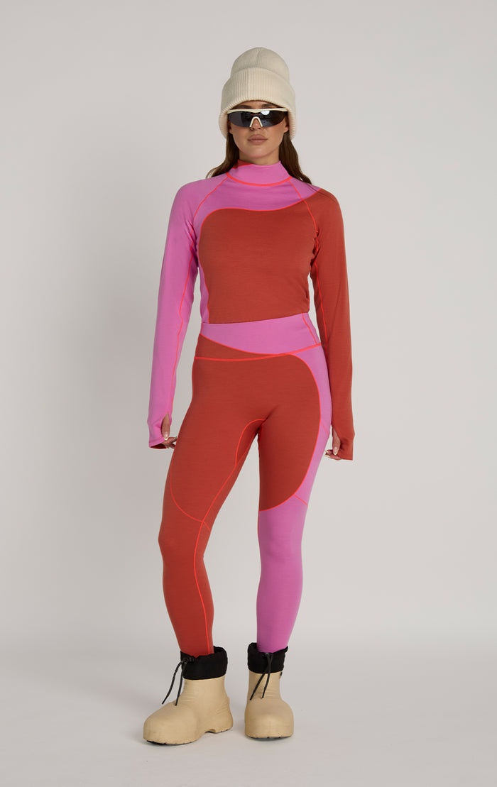 Wool Sculpt Merino Baselayer Mock Neck