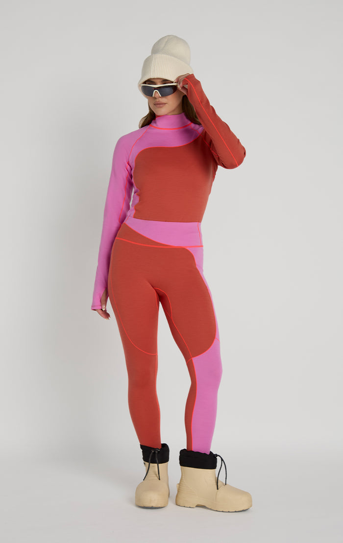 Wool Sculpt Merino Baselayer Mock Neck
