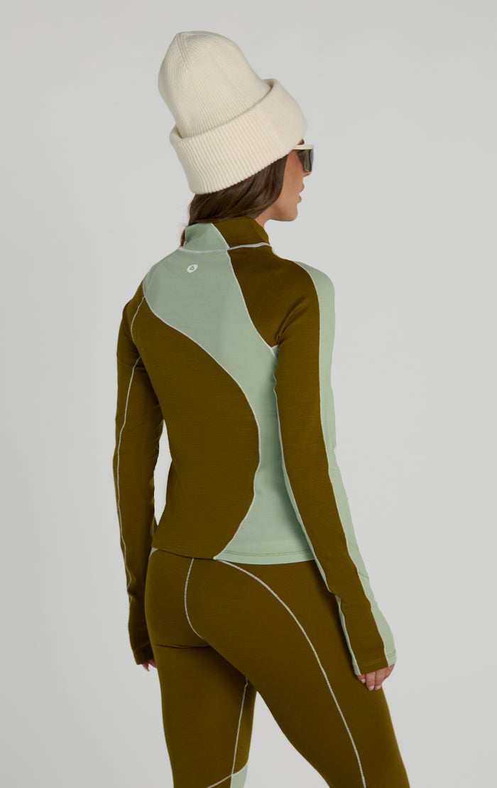 Wool Sculpt Merino Baselayer Mock Neck