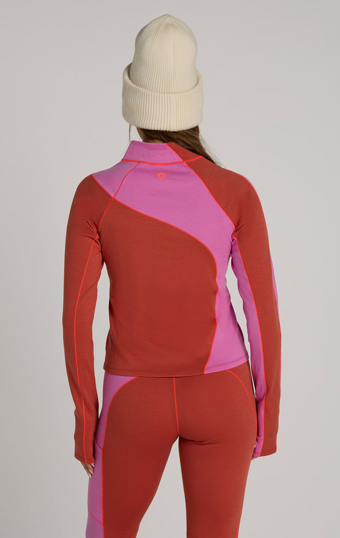 Wool Sculpt Merino Baselayer Mock Neck