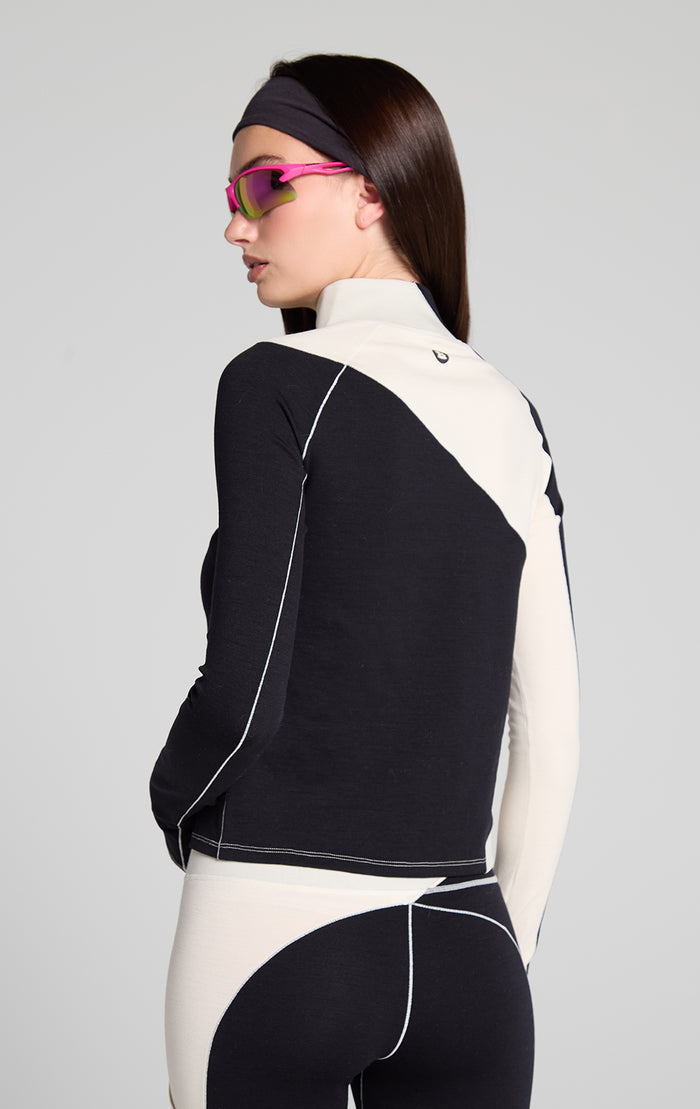 Wool Sculpt Merino Baselayer Mock Neck