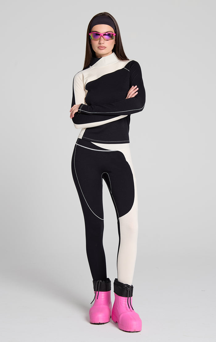 Wool Sculpt Merino Baselayer Mock Neck