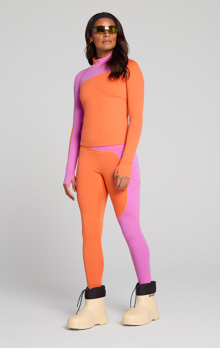 Wool Sculpt Merino Baselayer Mock Neck