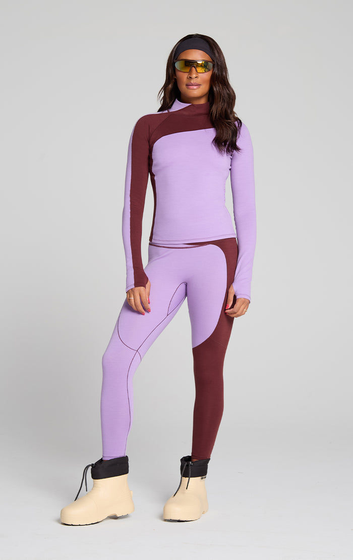 Wool Sculpt Merino Baselayer Mock Neck