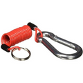 ZIP BREAKAWAY 4' COILED CABLE & PIN UNI CABLE & SNAP RING